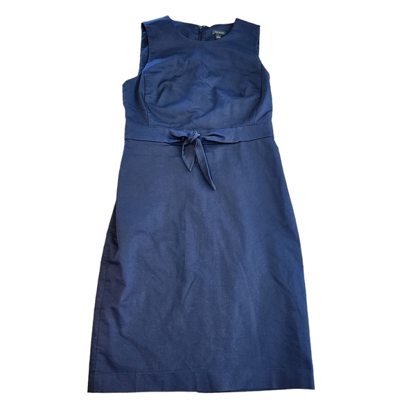 Ann Taylor Dresses & Skirts - Ann Taylor Blue Formal Dress Womens Size 4 Knee Length Pencil Dress With Bow